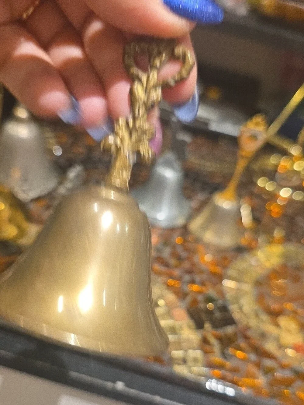 Vintage Decorative Collectible Table Bells - Silver & Gold